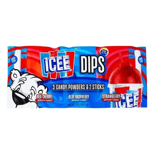 Icee Dips Red Cherry & Strawberry & Blue