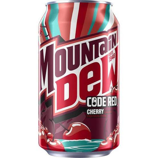 Mountain Dew Code Red Cherry Lata