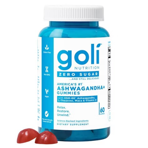 Goli Ashwagandha+ Zero Sugar 60 Gummies