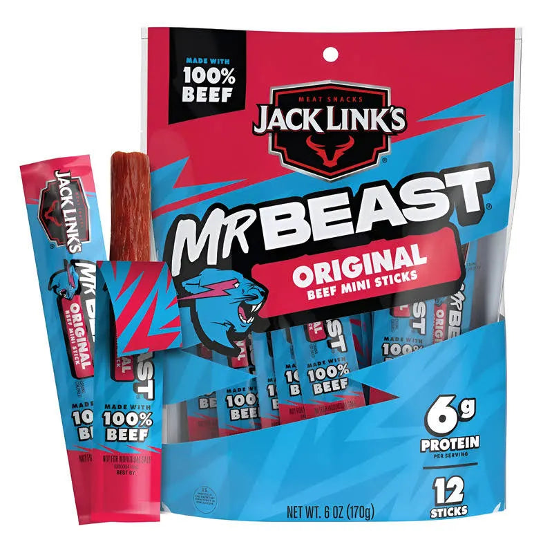 Mr Beast Beef Sticks Jack Links