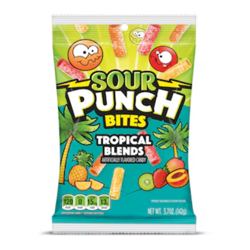 Sour Punch Bites Tropical Blends