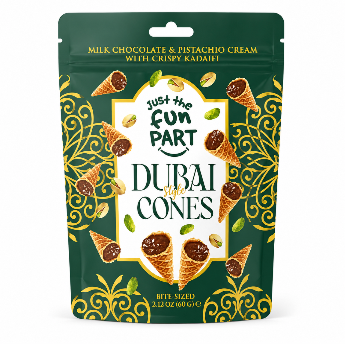 Dubai Style Chocolate Cones 60g