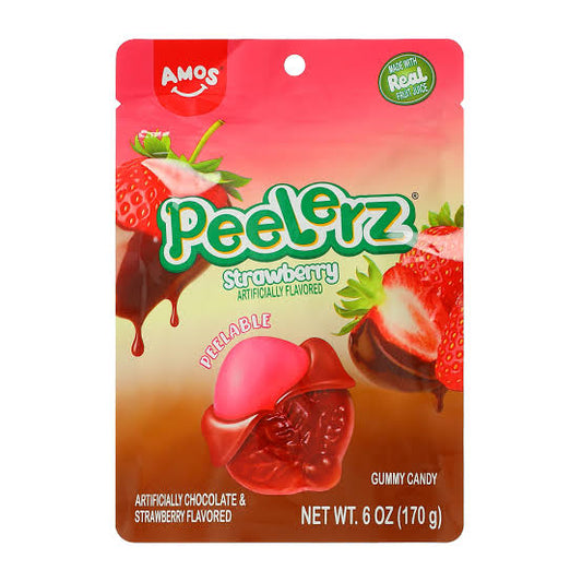 Peelerz Strawberry Chocolate Covered Bolsa Gde 170g
