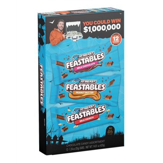 Feastables Mr Beast Halloween Candy Mini Bar Box 12 Pack