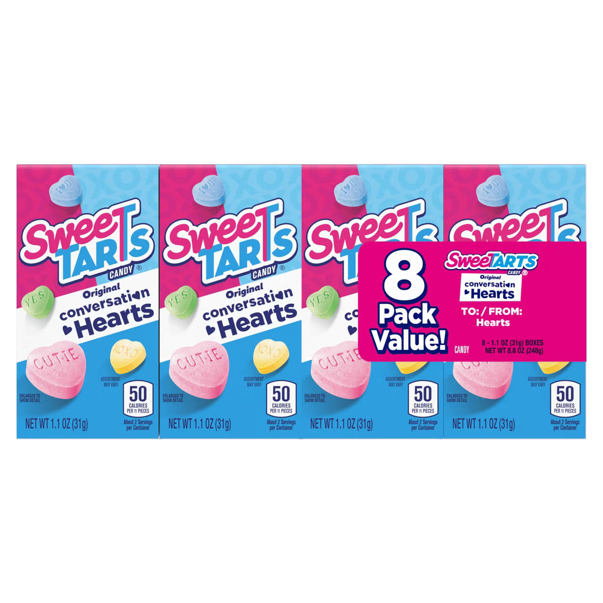 Sweetarts Conversation Hearts 8 Pack