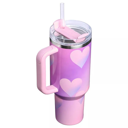 Stanley 40oz San Valentín - Powder Pink Heart Gradient