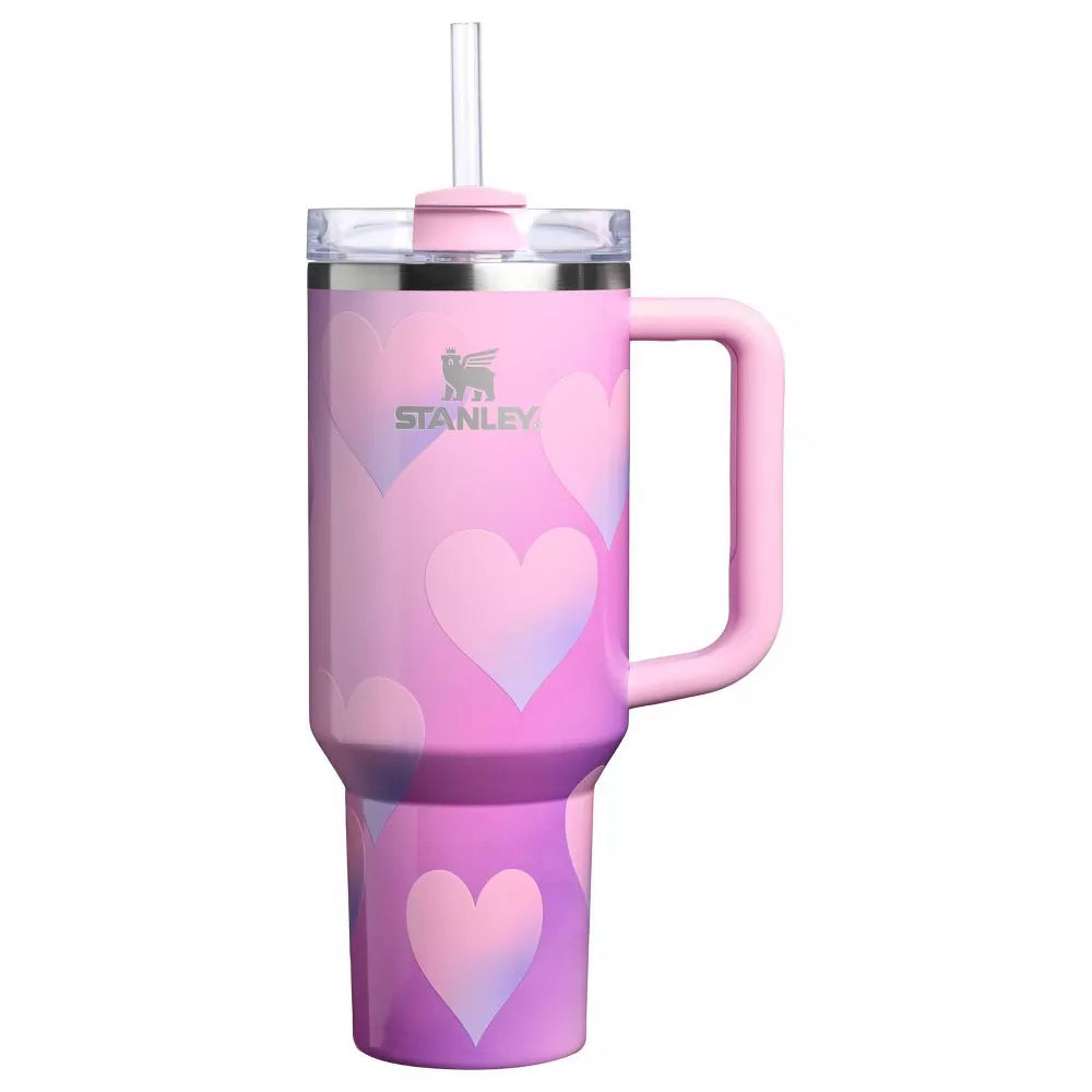 Stanley 40oz San Valentín - Powder Pink Heart Gradient
