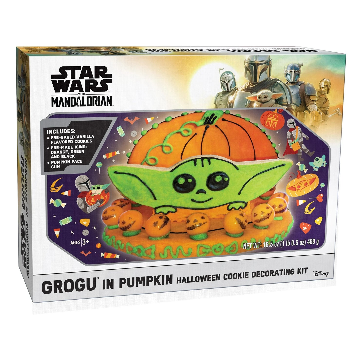 Grogu in Pumpkin Halloween Cookie Decorating Kit