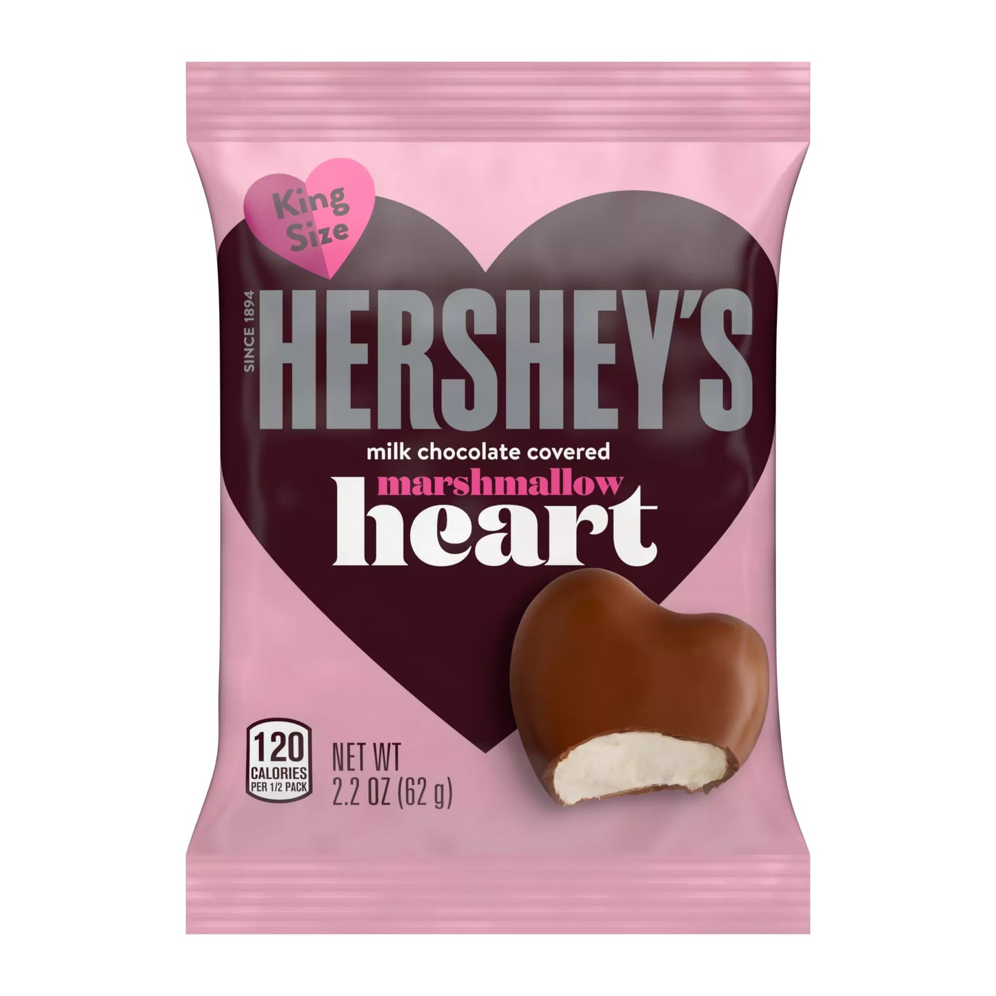Hersheys Marshmallow Heart Covered