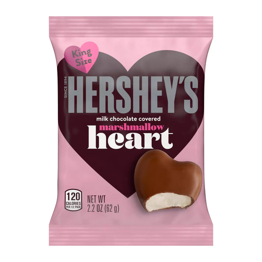 Hersheys Marshmallow Heart Covered
