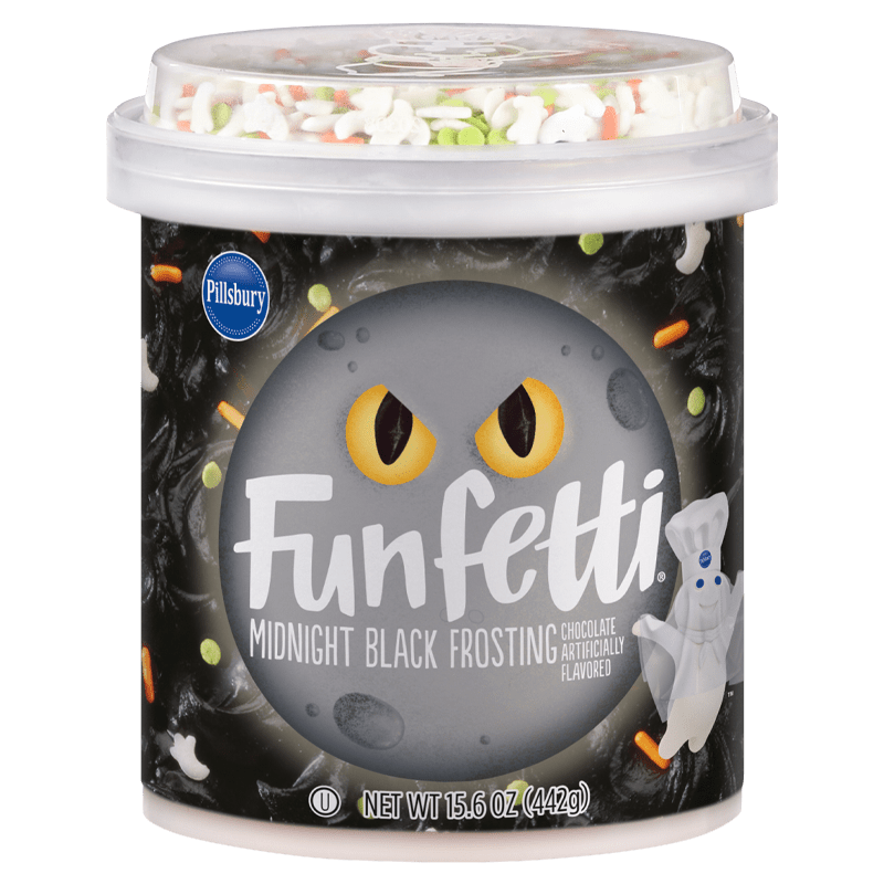 Funfetti Midnight Black Frosting Chocolate Flavor