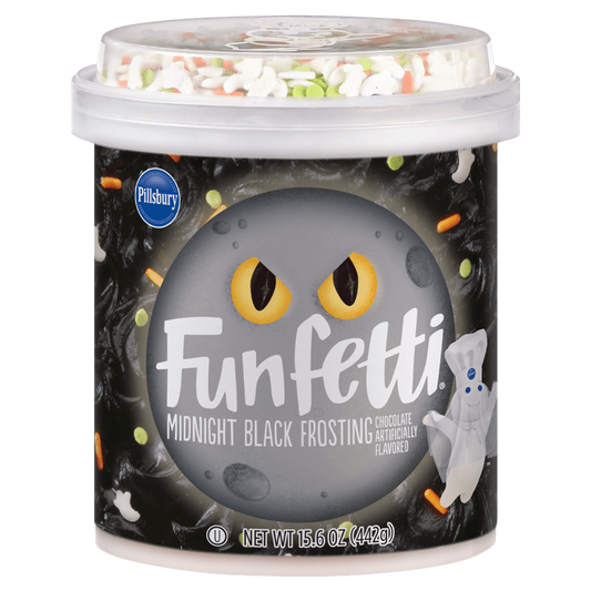 Funfetti Midnight Black Frosting Chocolate Flavor