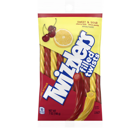 Twizzlers Filled Twists Sweet and Sour