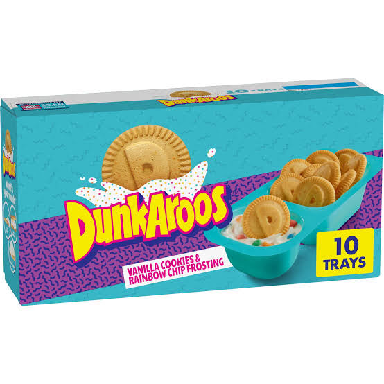DunkAroos Vanilla Cookies & Rainbow Chip Frosting 10 Pack