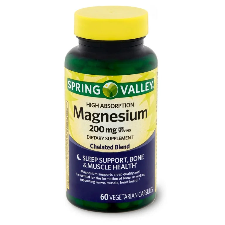 Spring Valley Magnesium 200mg 60 Capsules