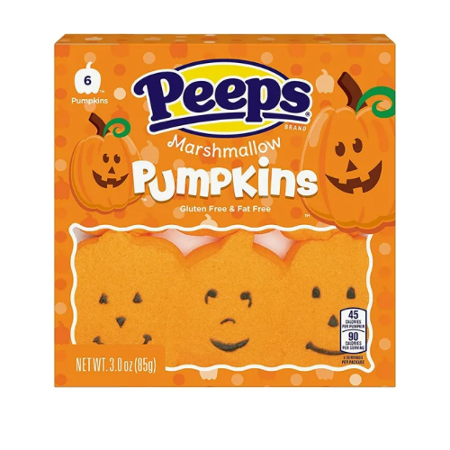 Peeps Marshmallow Pumpkins 6 Pumpkins
