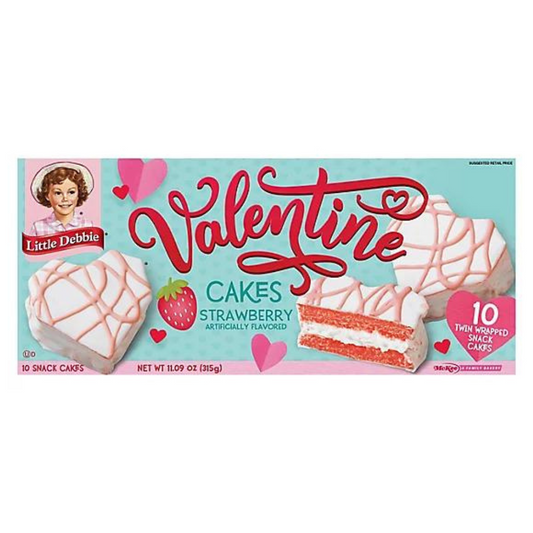 Be My Valentine Cakes Strawberry Little Debbie