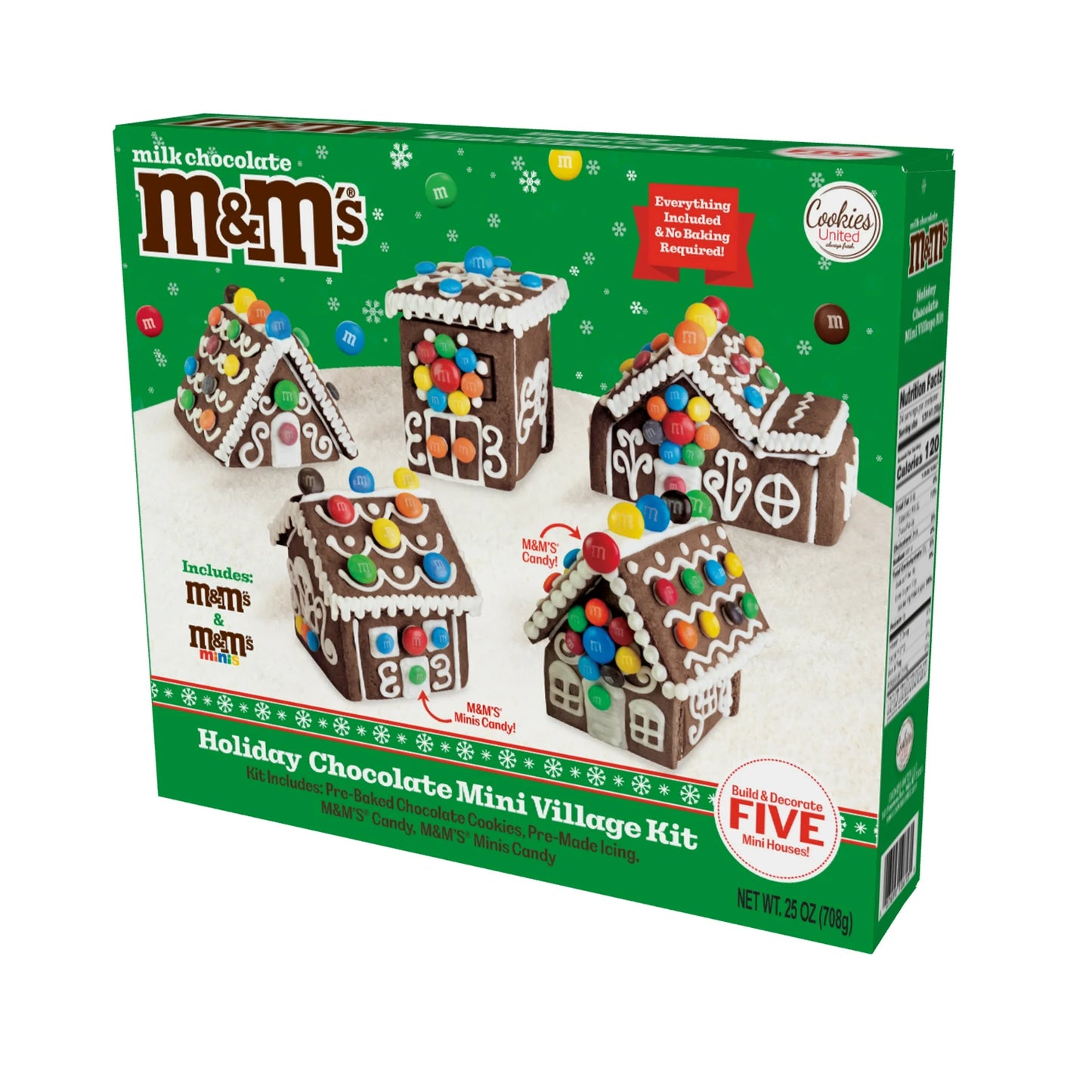 M&Ms Holiday Mini Village Cookie Kit Grande