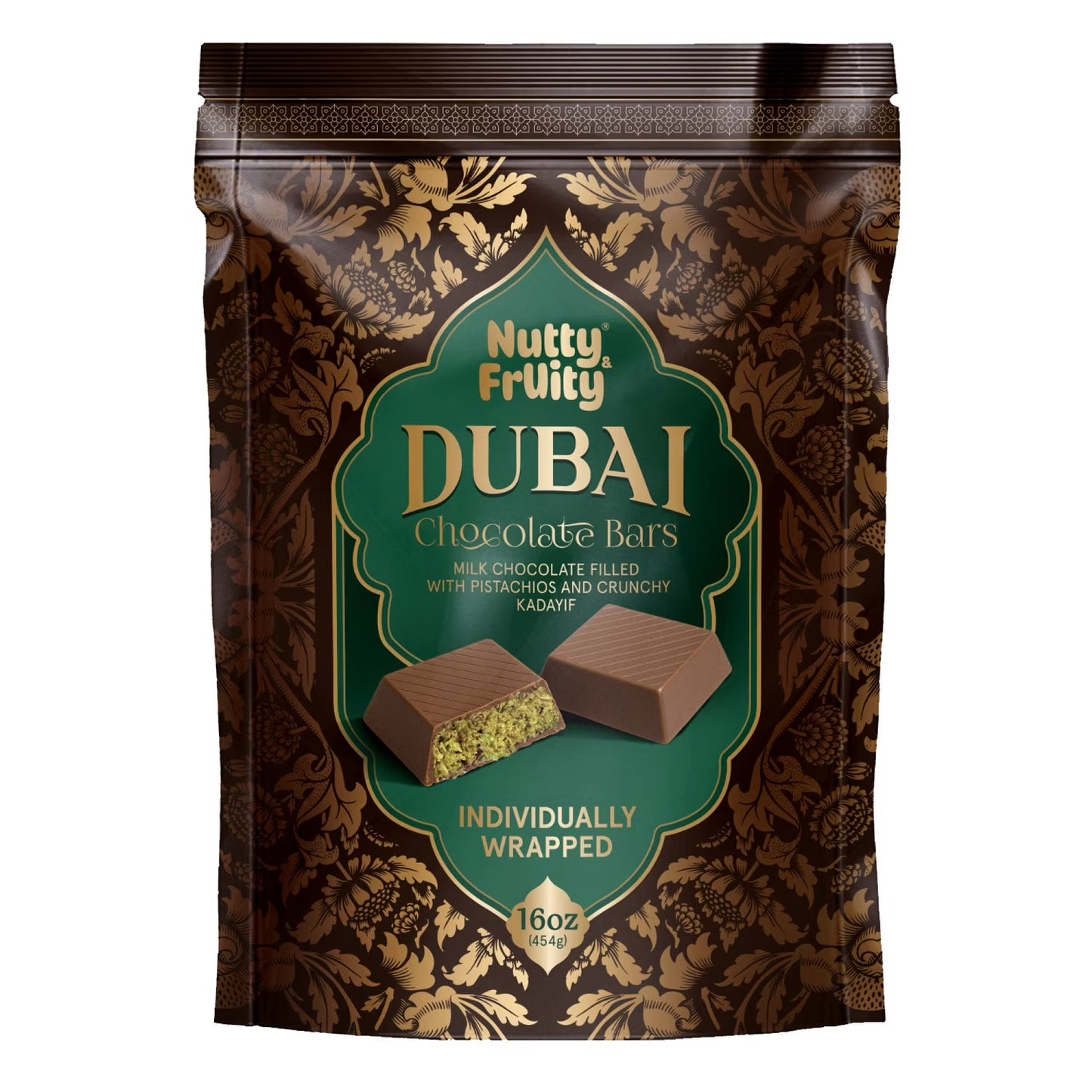 Dubai Chocolate Mini Bars Nutty Fruity
