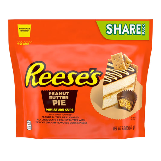 Reeses Peanut Butter Pie Miniature Cups Share Size