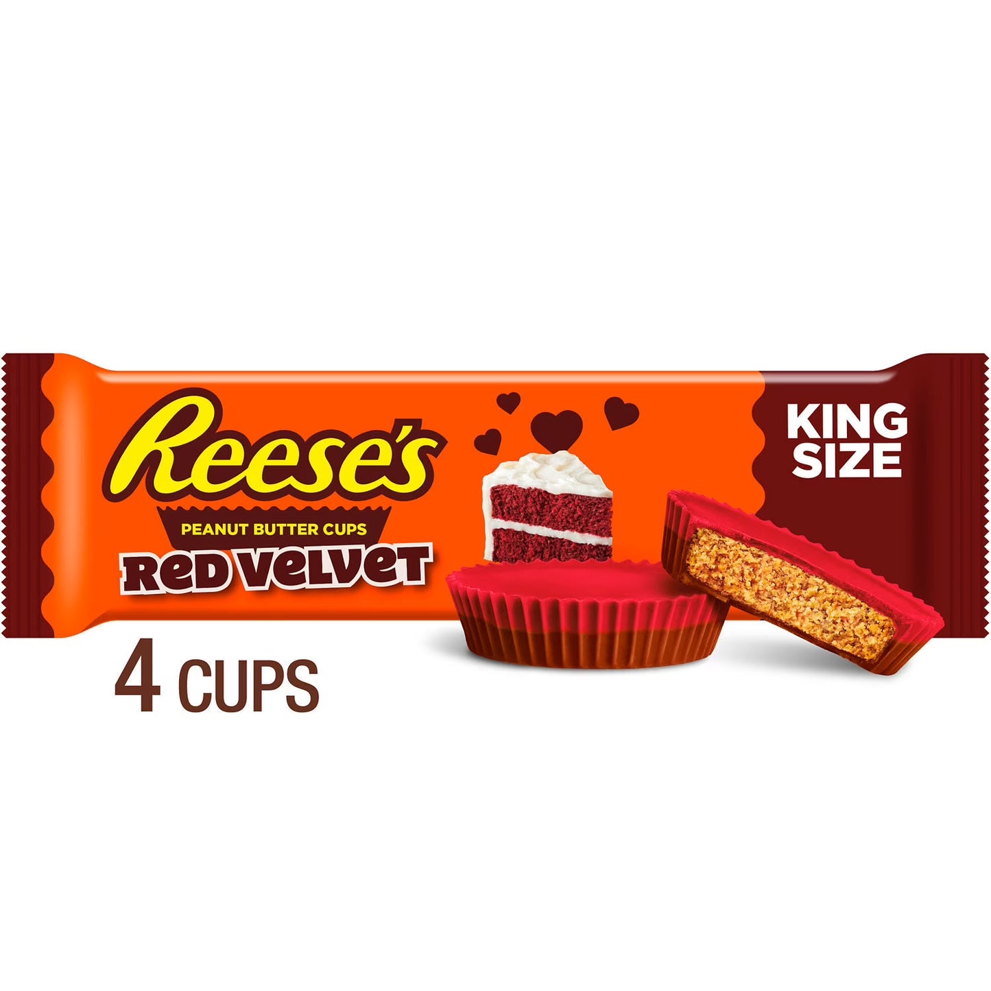 Reeses Red Velvet 4 Peanut Butter Cups