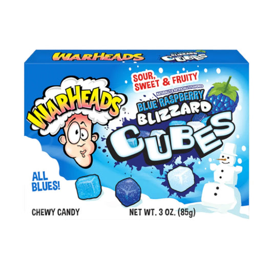 Warheads Holiday Cubes Blue Raspberry