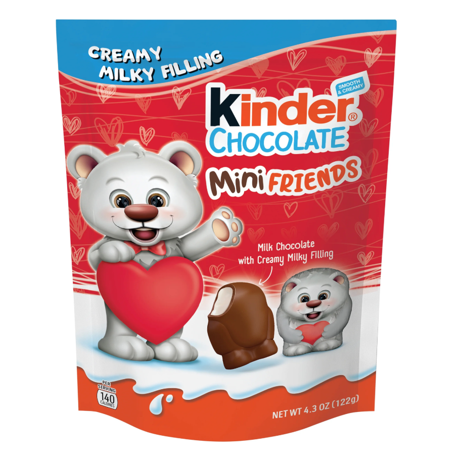 Kinder Chocolate Mini Friends Creamy Milky Filling Valentines