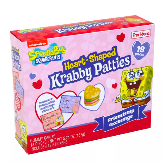 Krabby Patties Heart Shaped 18 Pieces Box