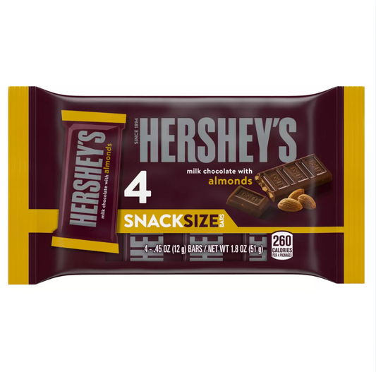 Hersheys Milk Chocolate and Almonds 4 Pack