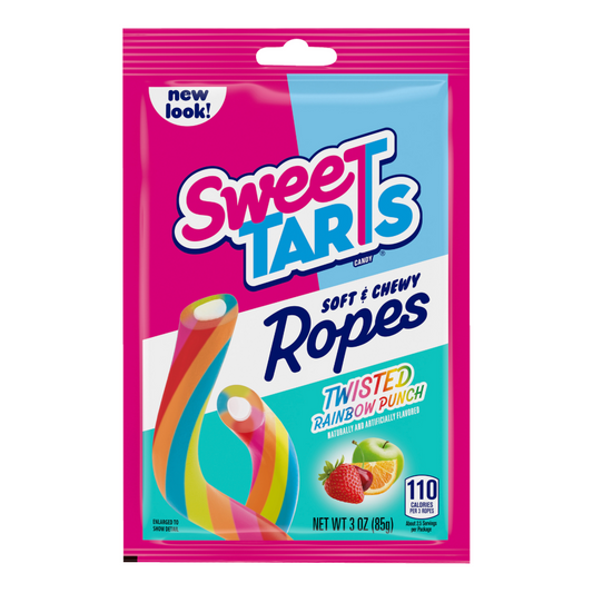 Sweetarts Rope Soft & Chewy Twisted Rainbow Punch chico