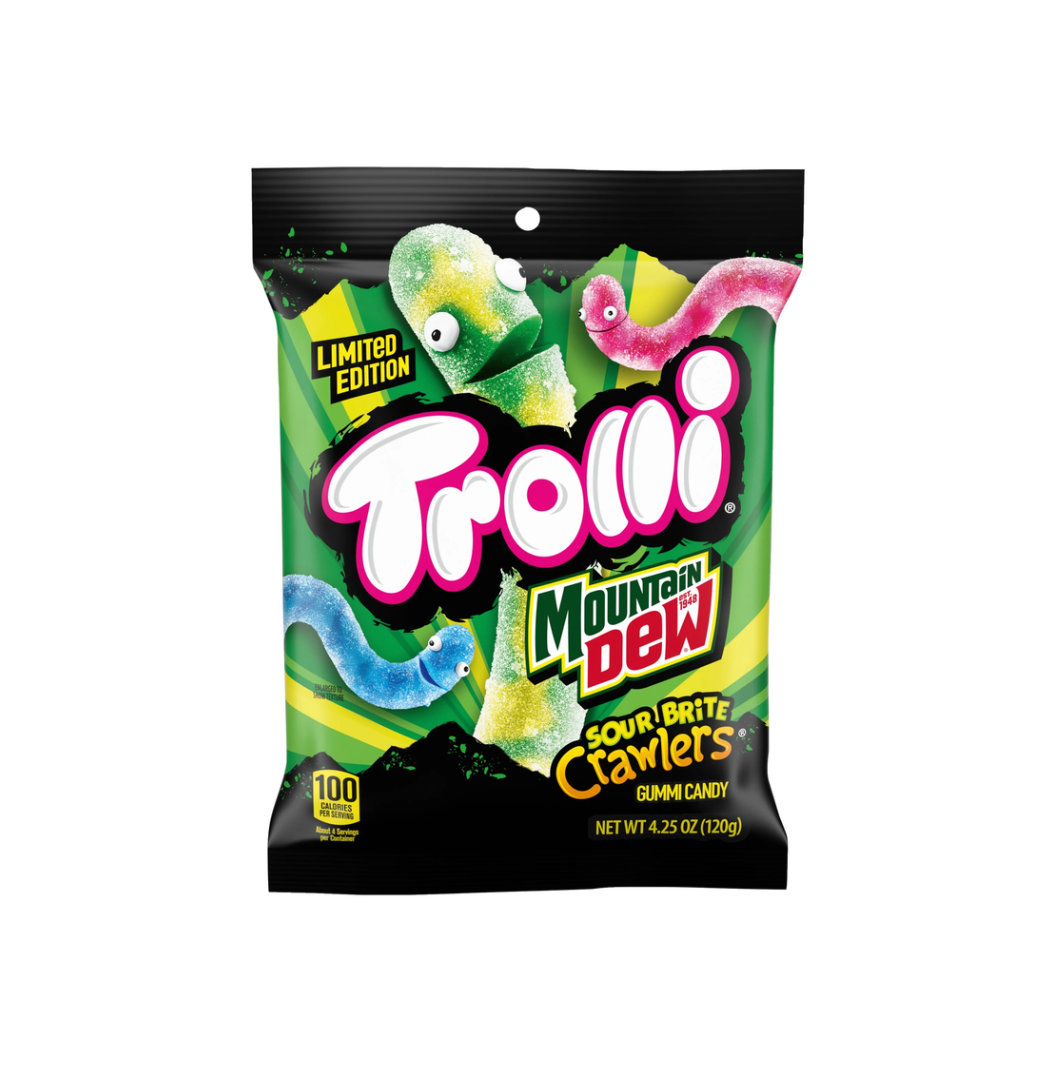 Trolli Sour Brite Crawlers Mountain Dew