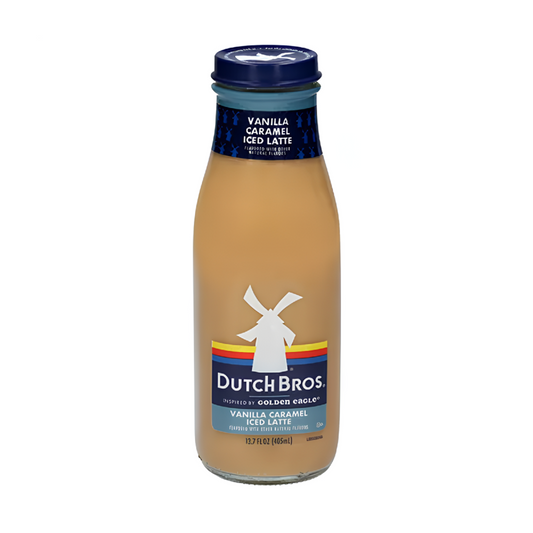 Dutch Bros Vanilla Caramel Iced Latte 405ml - Vidrio