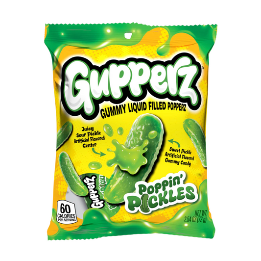 Gupperz Gummies Poppin Pickles