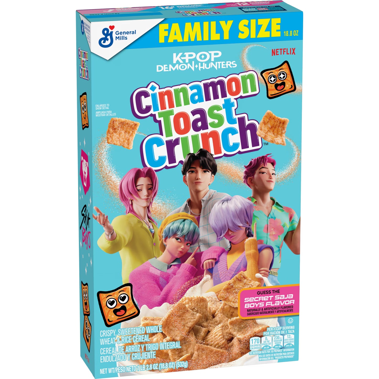 Cereal Lucky Charms K-Pop Saja Boys - Family Size - 547g - Secret Flavor